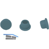 LAMELLO Clamex Abdeckkappen, Kunststoff RAL 7031 blaugrau, VPE 100