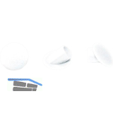 LAMELLO Clamex Abdeckkappen 45�, Kunststoff RAL 9010 reinweiss, VPE 100