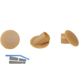 LAMELLO Clamex Abdeckkappen 45�, Kunststoff RAL 1011 braunbeige, Buche, VPE 100