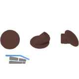 LAMELLO Clamex Abdeckkappen 45�, Kunststoff RAL 8017 schokoladenbraun, VPE 100