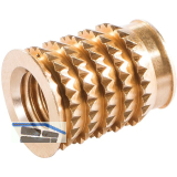 LAMELLO Cabineo Muffe M6 Messing L�nge 12,3 mm 500 Stk.