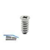 Systemschraube Senkkopf 6,0x10 mm, PZ, Stahl vernickelt