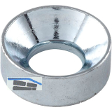 Kopf-Einlassrosette, � 13 mm, Stahl verzinkt