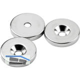 Scheibenmagnet mit Bohrung ؠ27�mm, H�4�mm