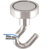 Hakenmagnet � 16 mm, Haftkraft 8 kg