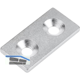 Magnetgegenst�ck 40 x 20 mm mit Bohrung