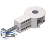 Arbeitsplattenverbinder Quick Tech 64 mm, Stahl/Kunststoff wei�grau