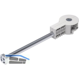 Arbeitsplattenverbinder Quick Tech 150 mm, Stahl/Kunststoff wei�grau