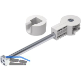 Arbeitsplattenverbinder Quick Tech Set 150 mm, Stahl/Kunststoff wei�grau