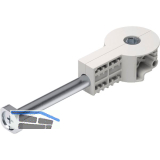 Arbeitsplattenverbinder Quick Tech 100 mm, Stahl/Kunststoff wei�grau