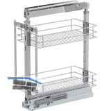 VS TAL Larder 1 Hochschrankauszug Set Classic KB 300 mm Silber