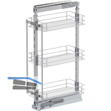 VS TAL Larder 2 Hochschrankauszug Set Classic KB 300 mm Silber