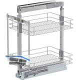 VS TAL Larder 1 Hochschrankauszug Set Classic KB 400 mm Silber