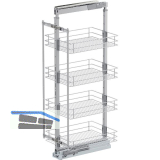 VS TAL Larder 3 Hochschrankauszug Set Classic KB 400 mm Silber