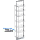 VS TAL Larder 7 Hochschrankauszug Set Classic KB 400 mm Silber