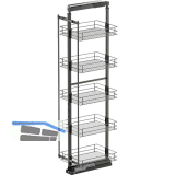 VS TAL Larder 5 Hochschrankauszug Set Classic KB 400 mm 5 Ablagen Lava