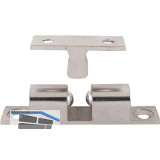 Doppelkugelschnapper, 8 x 43 mm, Messing vernickelt