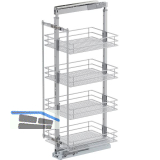 VS TAL Larder 3 Hochschrankauszug Set Saphir KB 400 mm Silber