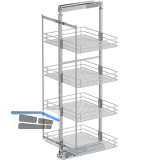VS TAL Larder 4 Hochschrankauszug Set Saphir KB 600 mm Silber