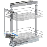 VS TAL Larder 1 Hochschrankauszug Set Saphir KB 400 mm Silber/Chrom