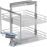 VS TAL Larder 1 Hochschrankauszug Set Saphir KB 600 mm Silber/Chrom