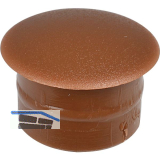 Abdeckkappe f�r Blindl�cher, Au�en-� 13, Schaft-� 10, Kunststoff braun RAL 8007