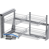 VS COR Fold Eckauszug Set Classic KB 900 mm links Silber