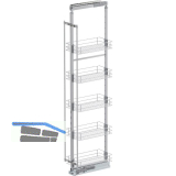 VS TAL Larder 6 Hochschrankauszug Set Classic KB 300 mm Silber