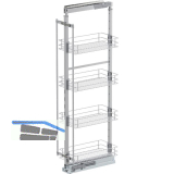 VS TAL Larder 5 Hochschrankauszug Set Classic KB 300 mm 4 Ablagen Silber