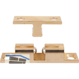 Doppelkugelschnapper, 8 x 43 mm, Messing poliert