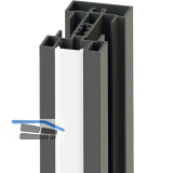 VOLPATO Stili Abdeckprofil, Kunststoff opal