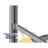 VOLPATO Stili Kleiderstange Set 1200 mm, Aluminium schwarz eloxiert