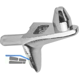 Steckbodentr�ger Winkel 3, Bohr � 3mm, Zink vernickelt