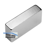 Quadermagnet 40x20x10mm, Haftkraft 25 kg