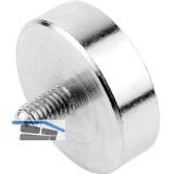 Topfmagnet mit Gewindezapfen M5 � 25 mm