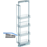 VS TAL Larder 5 Hochschrankauszug Set Saphir KB 300 mm Silber