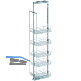 VS TAL Larder 7 Hochschrankauszug Set Saphir KB 400 mm Silber