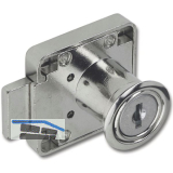 Zylinder-Kastenschloss leichte Ausf�hrung rechts, Zamak vernickelt