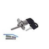 Zylinder Zentralverschluss-Set; Zylinder �16 x 22mm; Stahl vernickelt