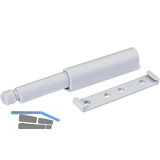 MACO Druckfederschnapper, mit D�mpfer, Hub 40, Kunststoff grau