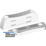 Magnetschnapper massiv, mit Gegenst�ck KS+bewegl.Metallpl., HK 6kg, KS braun