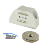 Magnetschnapper FA inkl. Gegenst�ck rund mit einem Schraubloch, HK 4kg, KS wei�