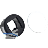 BACHMANN Einbaumodul PIX, f�r 1 Keystone-Modul, + Zierring schwarz, wei�