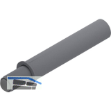 BLUM BLUMOTION 970A-scharnierseitig einbohren, Bohr �10, Kunststoff staubgrau