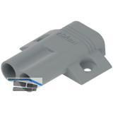 BLUM BLUMOTION Doppel-Kreuzadapterplatte, Schrauben, Kunststoff platingrau