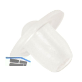 TD6 T�ranschlagd�mpfer zum Einbohren, �10.5 x 2,4 Bohrma� �5 x 6 transparent