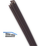 P9003 T�ranschlagprofi, Fr�sbreite 2.2, Fr�stiefe 6, Weichgummi rustikalbraun