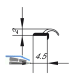 Fugen Dichtungsprofil spezial-selbstklebend, L 3000, H 2, Kunststoff transparent