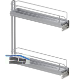 VS SUB Slim Unterschrankauszug Classic KB 150 mm Silber