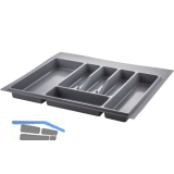 VOLPATO Besteckeinsatz Serie 72 KB 600 mm Kunststoff Silbergrau